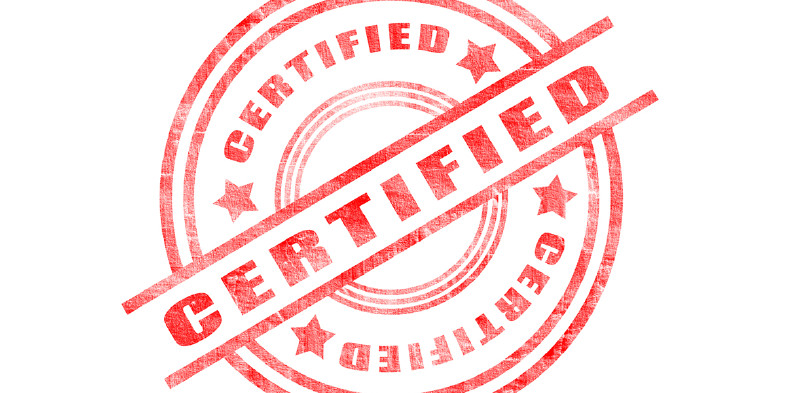 Certified sign/logo