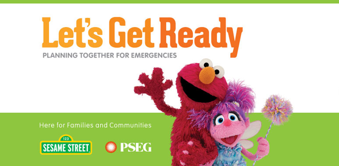 Elmo from Sesame Street waving in a promotional ad for the Let's Get Ready app