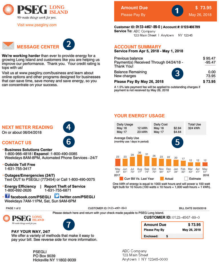 Understanding Your Bill PSEG Long Island