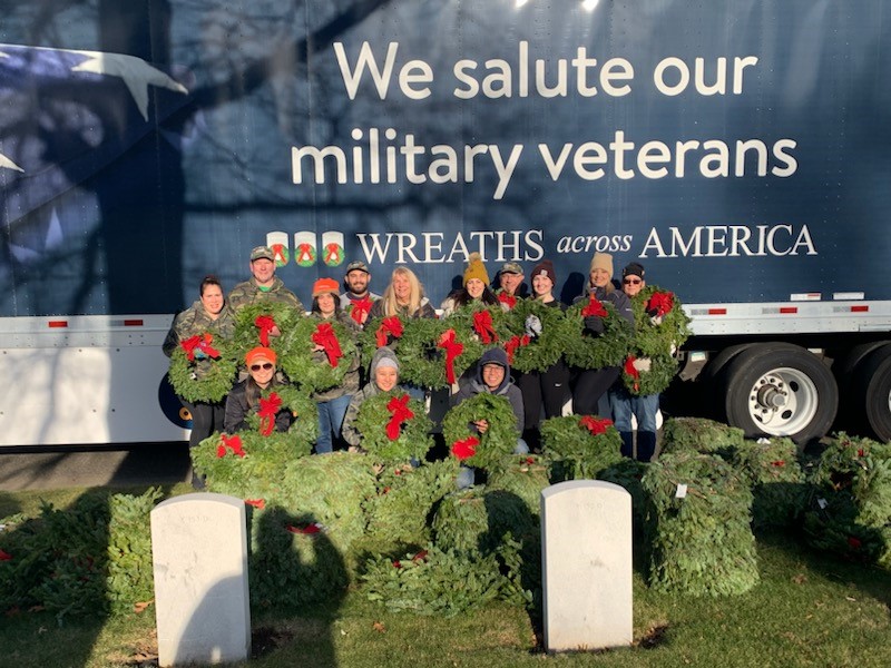 PSEG Long Island also donated 500 wreaths to the Calverton site for the group to use at this event in years to come. 